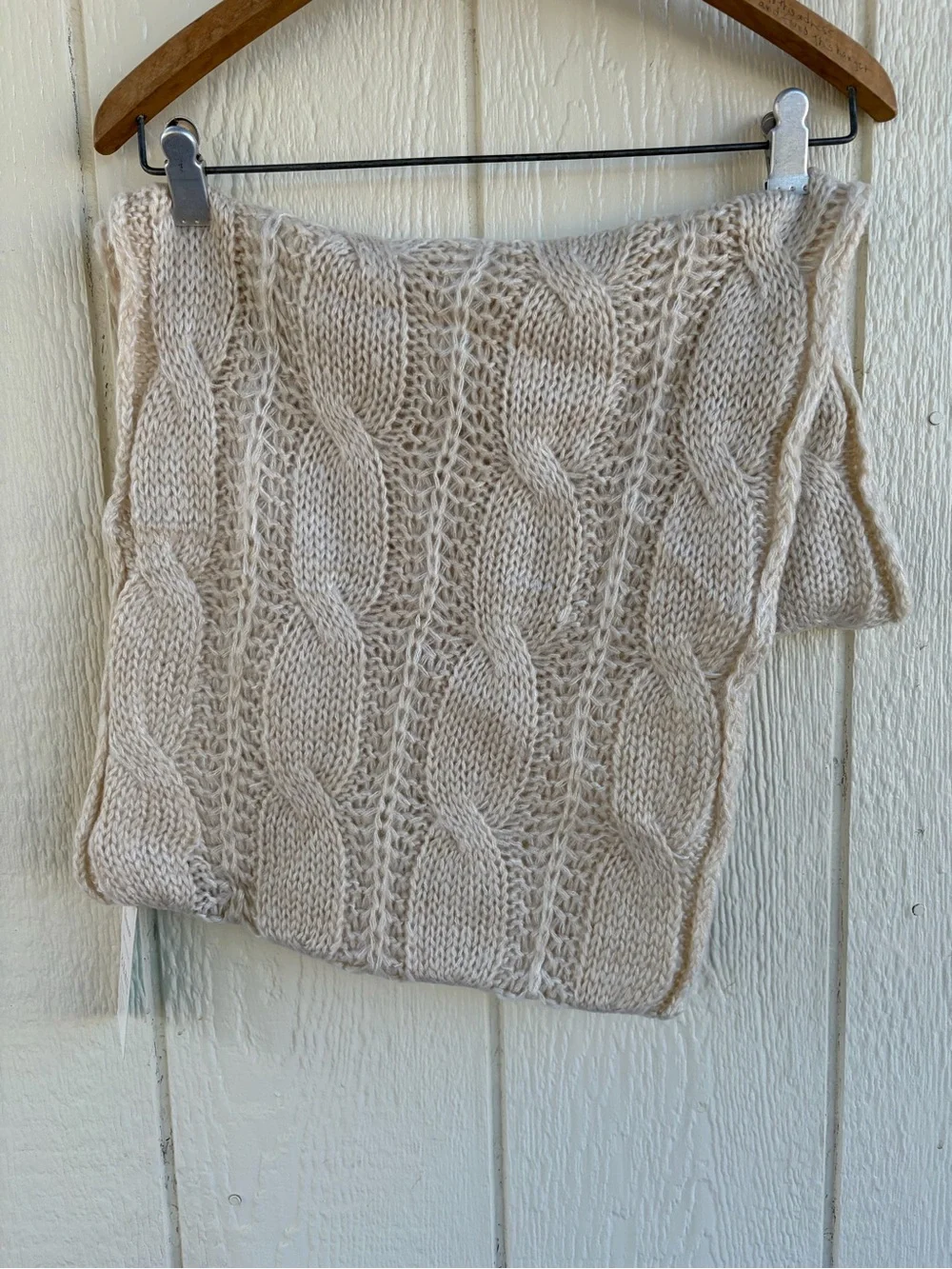 Unisex Large warm knitted long winter scarf